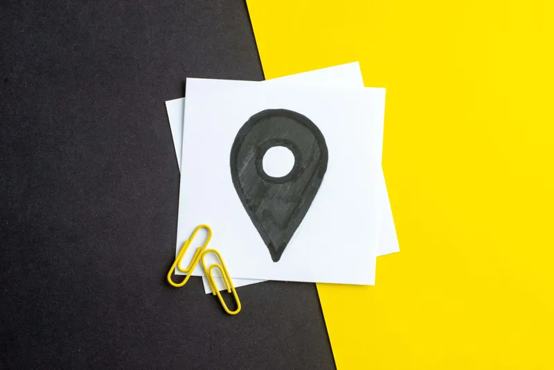 Overhead view of a planning sketch representing a local SEO strategy for small businesses
