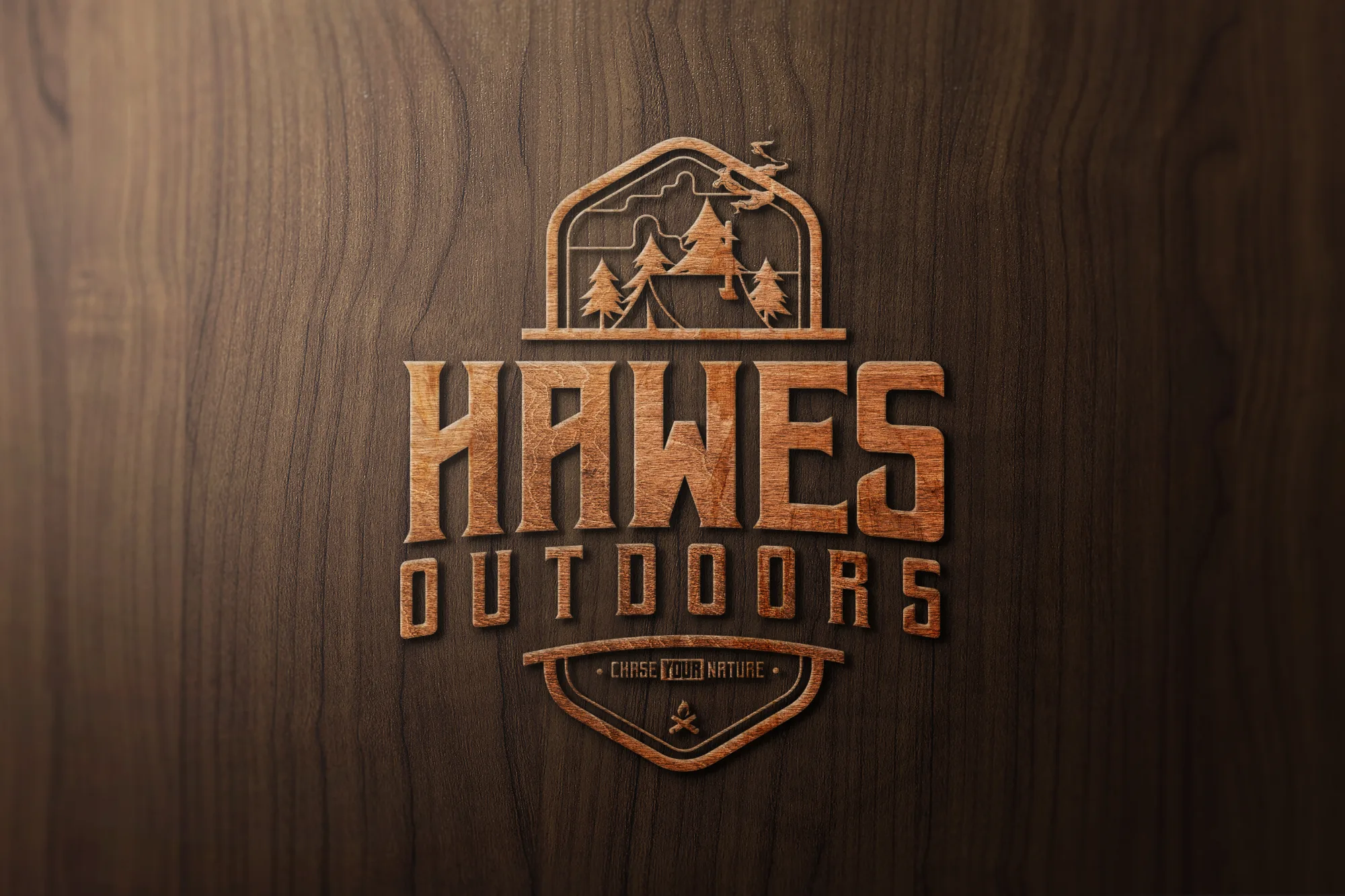 Hawes Outdoors logo and brand identity design by Halifax graphic designer James Gaudet